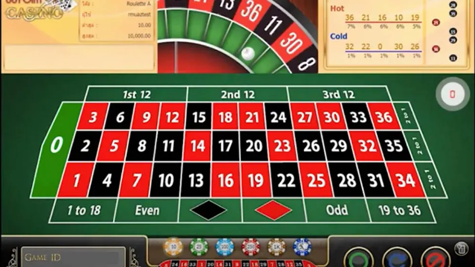 การจ่ายเงินในรูเล็ต