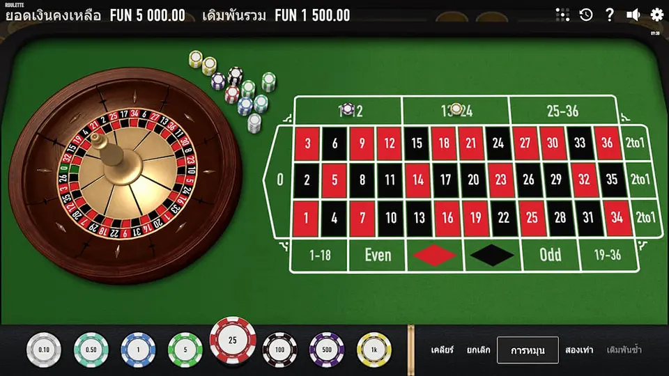 การเล่นรูเล็ตออนไลน์